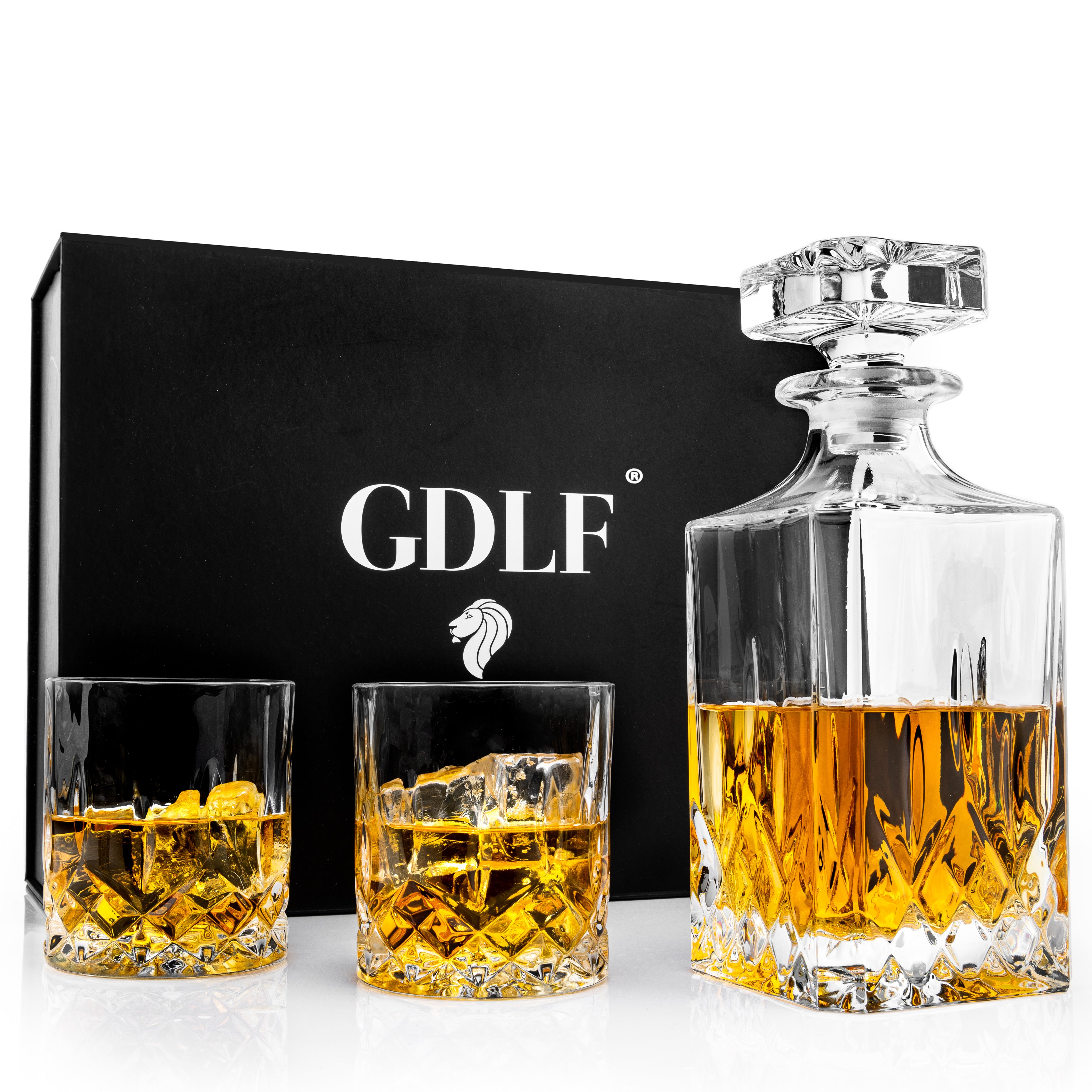 Whiskey Karaf Set Vintage in Luxe Giftbox