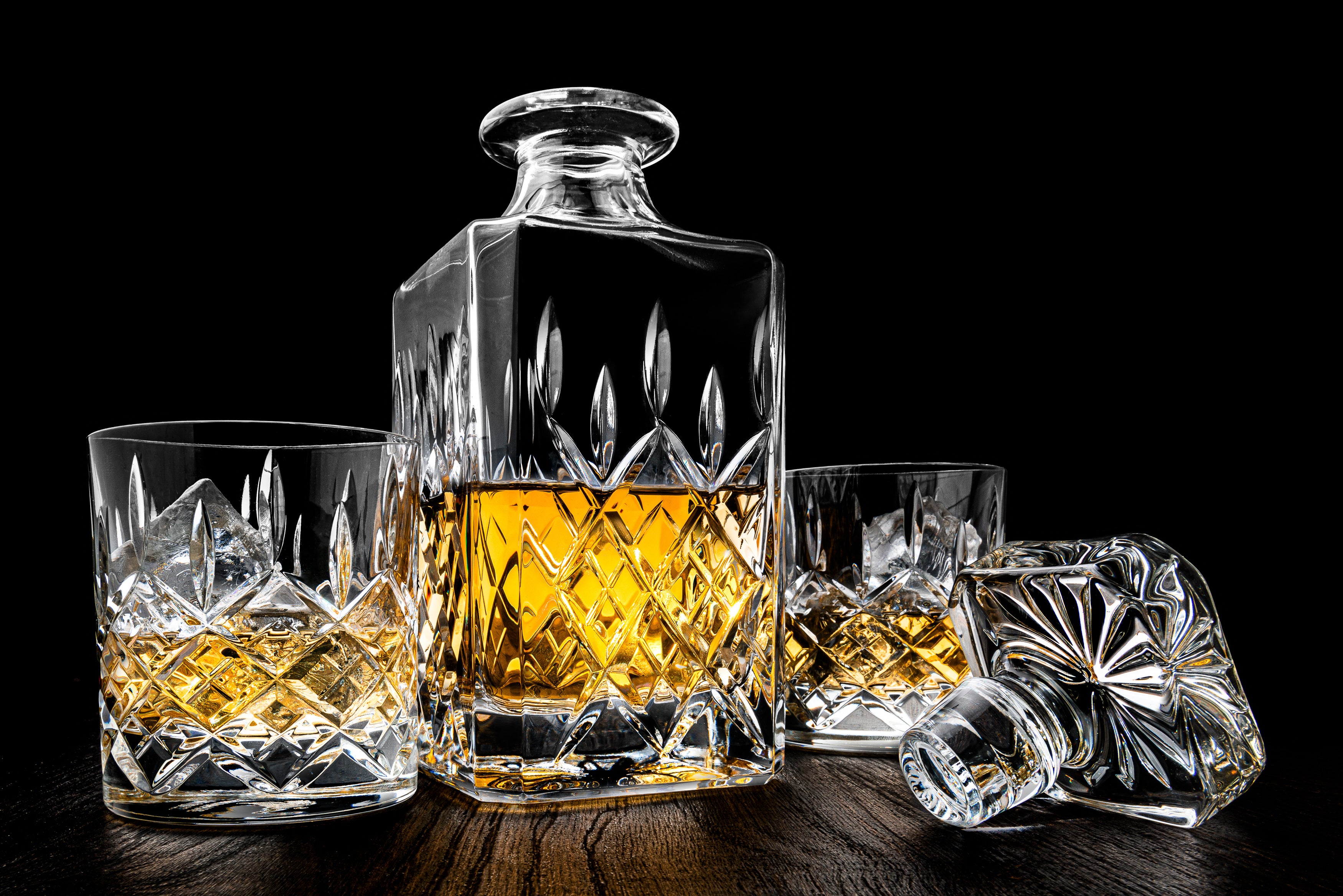 Handgemaakte kristallen Whiskey Glazen Royal in Giftbox | Set van 2