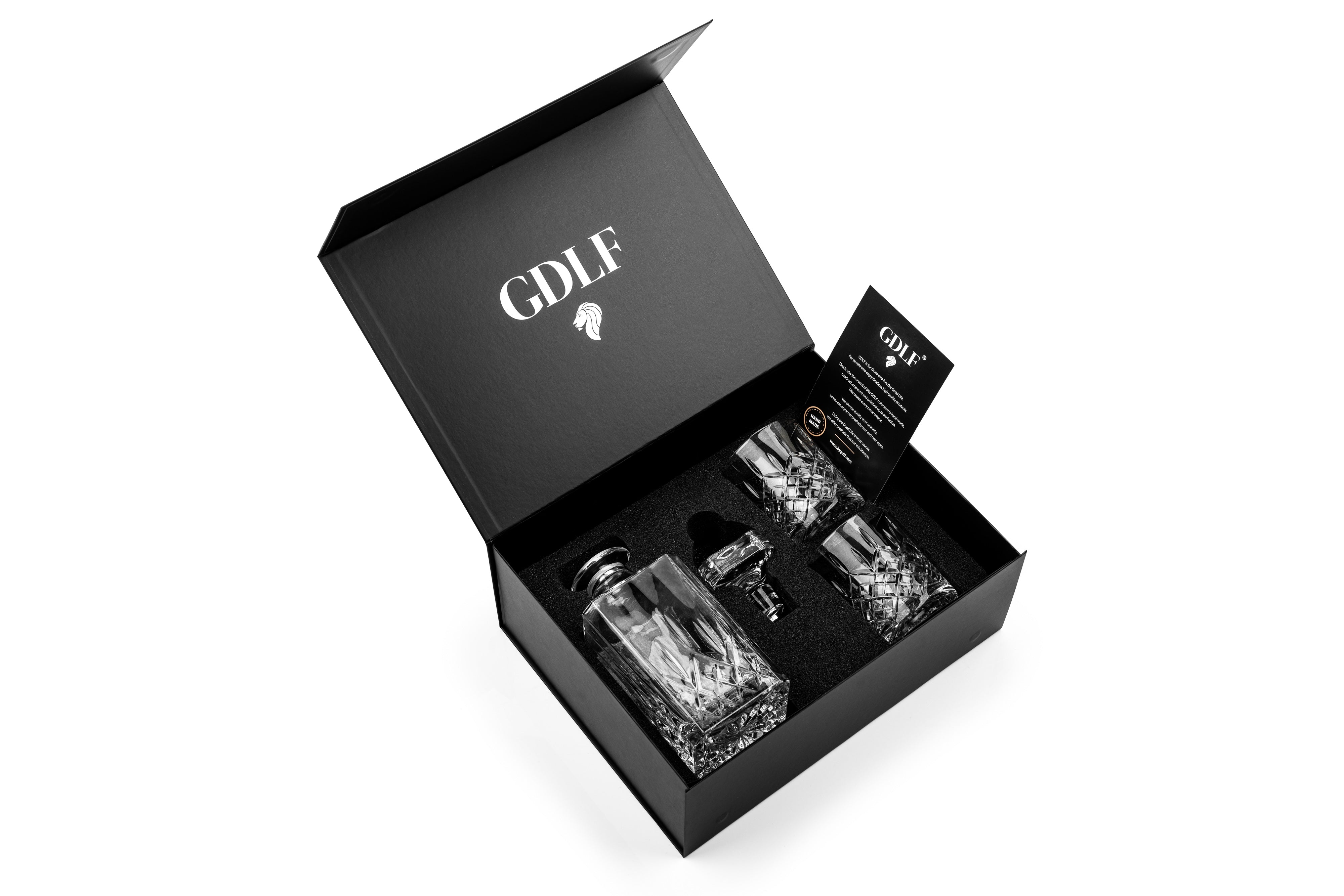 Whiskey Karaf Set Vintage in Luxe Giftbox