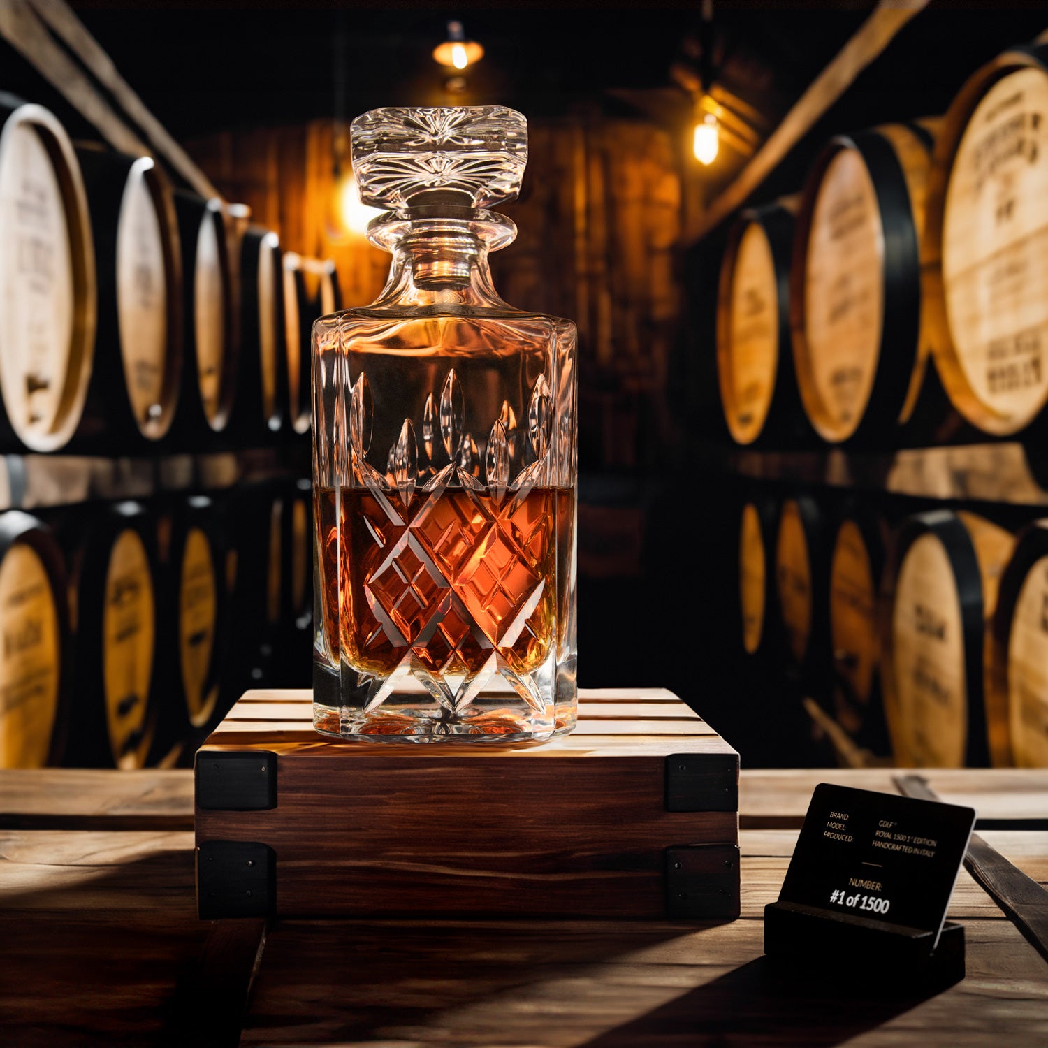 Handgemaakte Limited Edition Whiskey Karaf